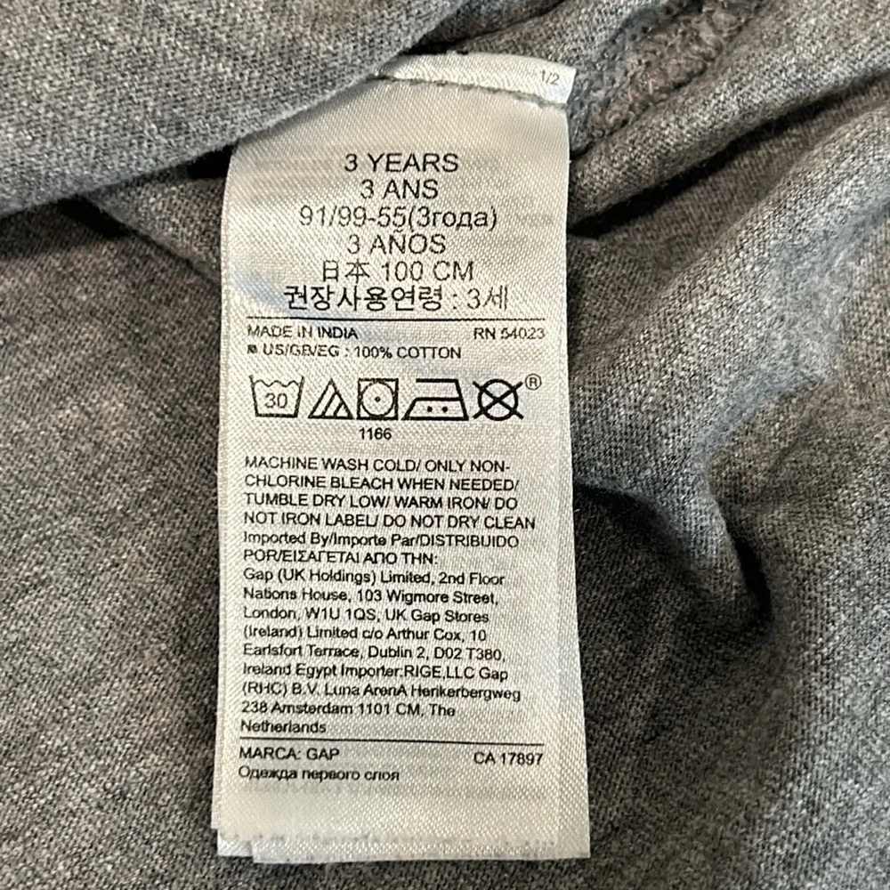 Baby Gap Gray Kids Long Sleeve Shirt